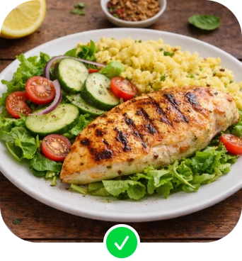 A scanned meal preview